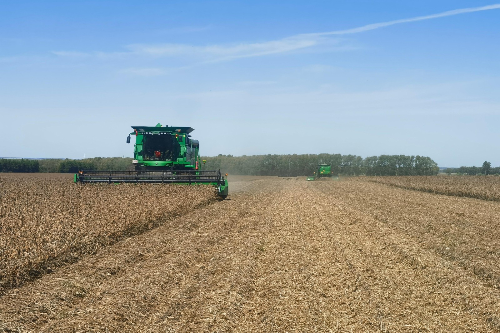 图示为赵光农场大豆收获现场 任忠良摄.jpg